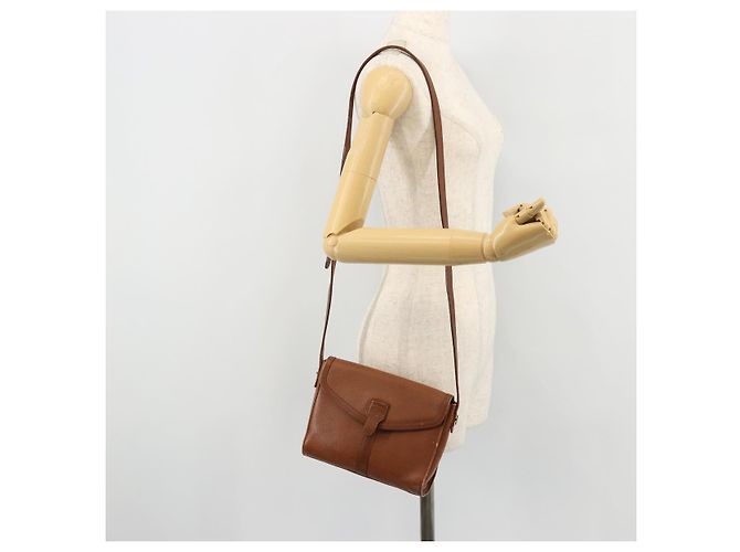 Borsa a Spalla Burberry in Pelle Marrone Oro Auth ep14277 D'oro - vista 21