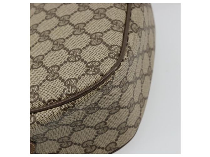 Borsa Sherry Line GG Supreme Web di GUCCI in PVC beige e oro 89 02 032 Auth 176224 D'oro - vista 17
