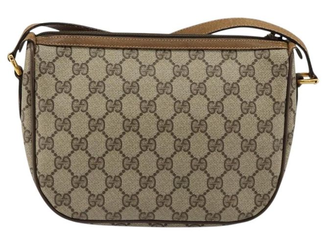 Borsa Sherry Line GG Supreme Web di GUCCI in PVC beige e oro 89 02 032 Auth 176224 D'oro - vista 2