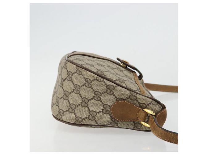 Borsa Sherry Line GG Supreme Web di GUCCI in PVC beige e oro 89 02 032 Auth 176224 D'oro - vista 3