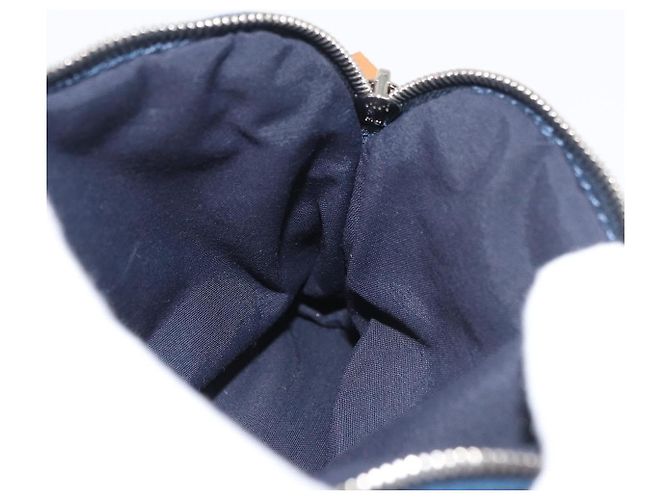 Hermès Pochette Bolide 15 in cotone Blu Auth bs34759A - vista 10