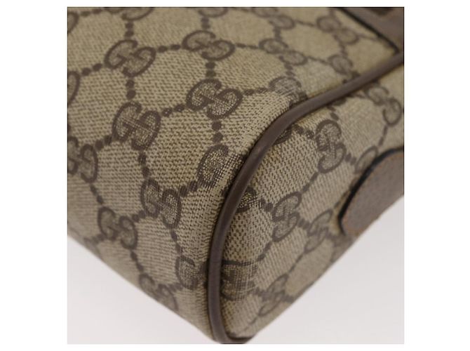 Gucci Borsa GG Supreme Web Sherry Line in PVC beige e rosso 68 02 005 Auth 176196 - vista 15