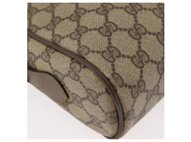 Gucci Borsa GG Supreme Web Sherry Line in PVC beige e rosso 68 02 005 Auth 176196 - vista 16