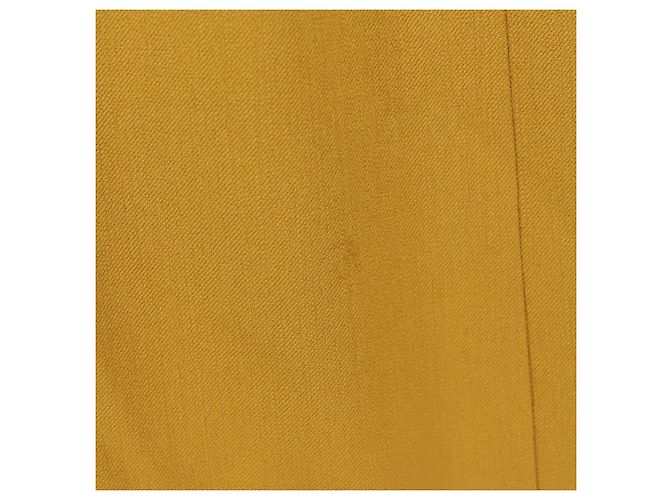 Hermès Falda HERMES de lana marrón Auth 174904A Castaño - vista 2