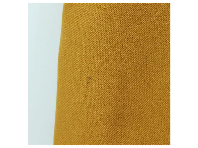 Hermès Falda HERMES de lana marrón Auth 174904A Castaño - vista 5