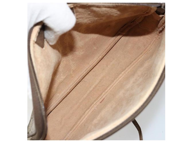 Gucci Borsa a Spalla GG Supreme PVC Beige Oro 89 02 068 Auth ep14193 D'oro - vista 11