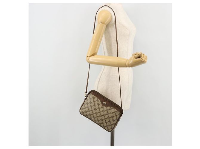 Gucci Borsa a Spalla GG Supreme PVC Beige Oro 89 02 068 Auth ep14193 D'oro - vista 21