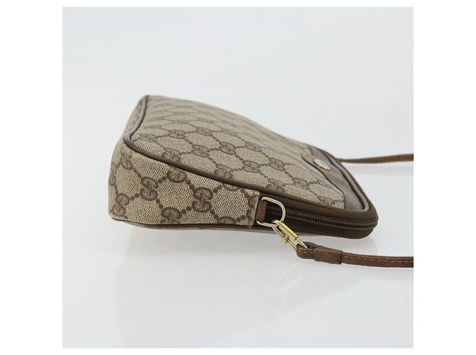 Gucci Borsa a Spalla GG Supreme PVC Beige Oro 89 02 068 Auth ep14193 D'oro - vista 3