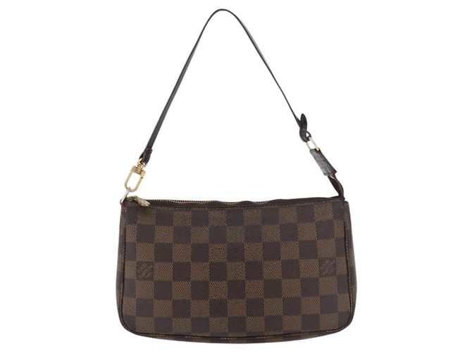 LOUIS VUITTON Pochette Accessoires Damier Ebene N41206 Auth LV 176761 - vista 13