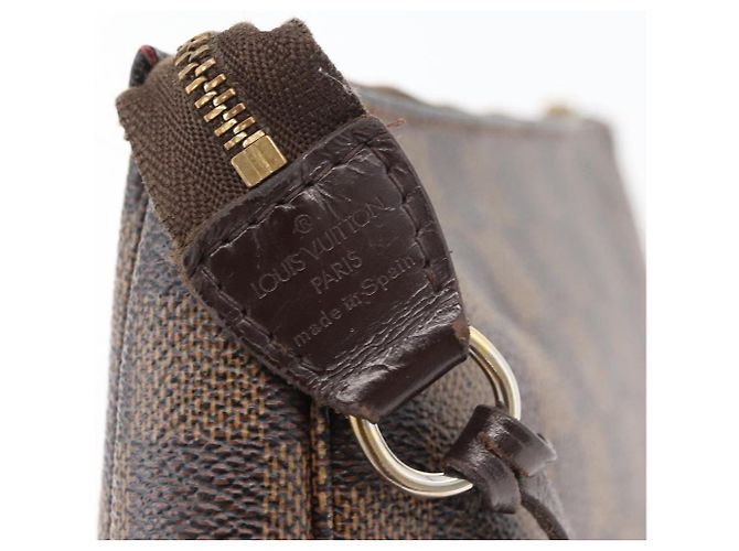 LOUIS VUITTON Pochette Accessoires Damier Ebene N41206 Auth LV 176761 - vista 19