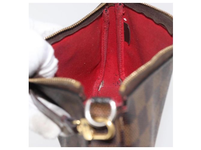 LOUIS VUITTON Pochette Accessoires Damier Ebene N41206 Auth LV 176761 - vista 21