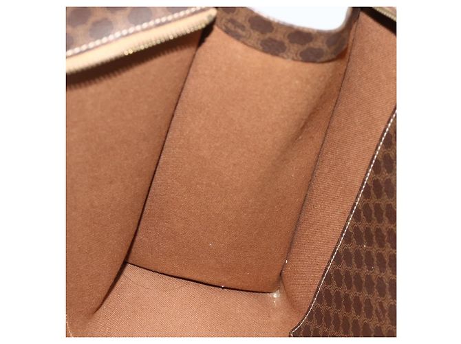 Céline Borsa tote in tela Macadam CELINE in pelle PVC marrone oro Auth ka4146 D'oro - vista 19