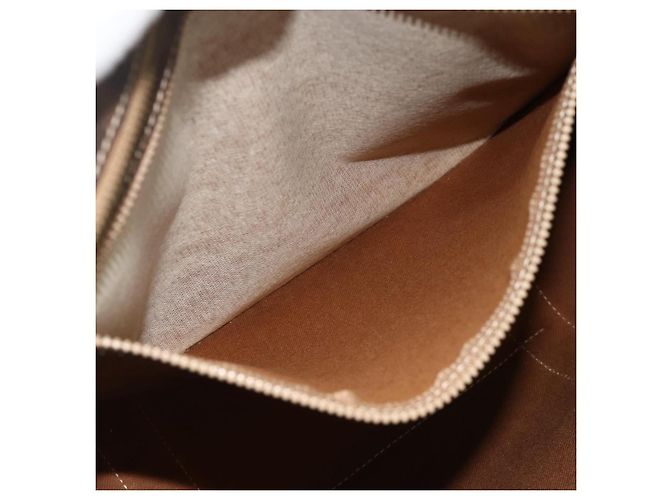 Céline Borsa tote in tela Macadam CELINE in pelle PVC marrone oro Auth ka4146 D'oro - vista 21