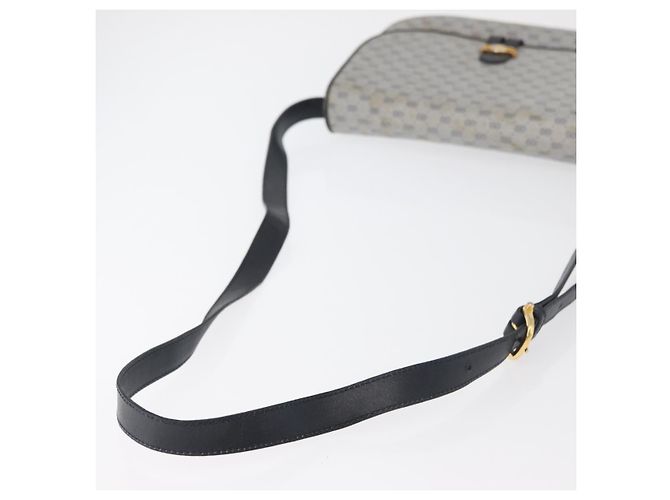 Gucci Borsa a Spalla Micro GG Supreme PVC Navy Gold 001 406 1780 Auth 175726 D'oro Blu navy - vista 7