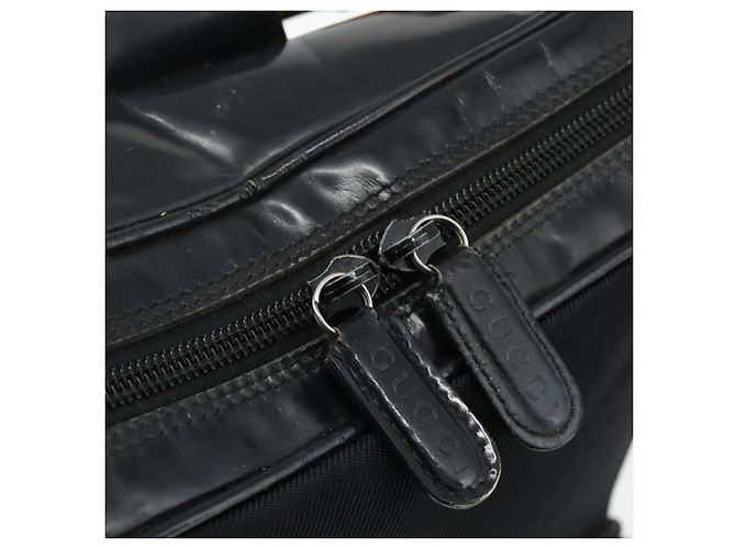 GUCCI Bamboo Schultertasche Nylon Schwarz Silber 003 2058 0059 5 Auth bs34656 - Ansicht 10