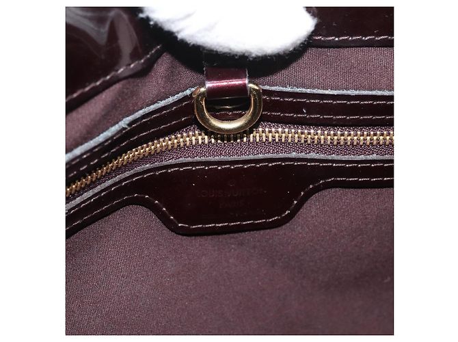 LOUIS VUITTON Borsa a Mano Monogram Vernis Wilshire PM Amarante M93641 Auth 176891A Bordò - vista 10