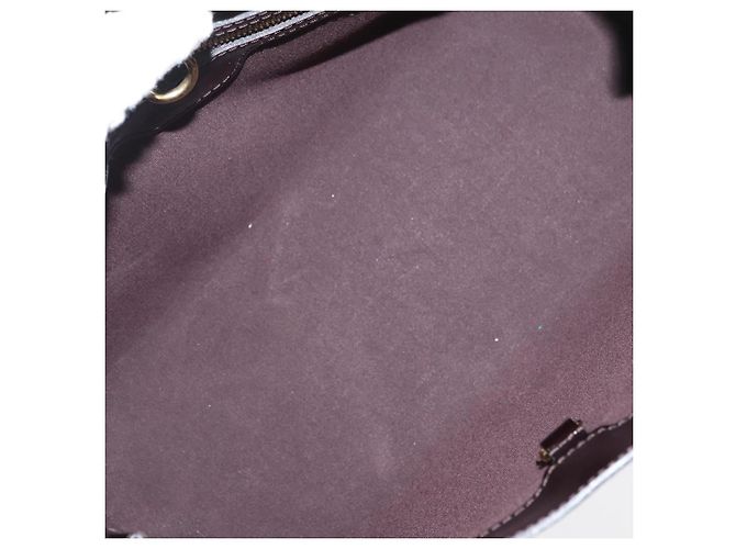 LOUIS VUITTON Borsa a Mano Monogram Vernis Wilshire PM Amarante M93641 Auth 176891A Bordò - vista 11