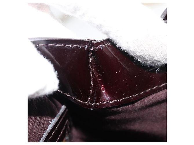 LOUIS VUITTON Borsa a Mano Monogram Vernis Wilshire PM Amarante M93641 Auth 176891A Bordò - vista 12