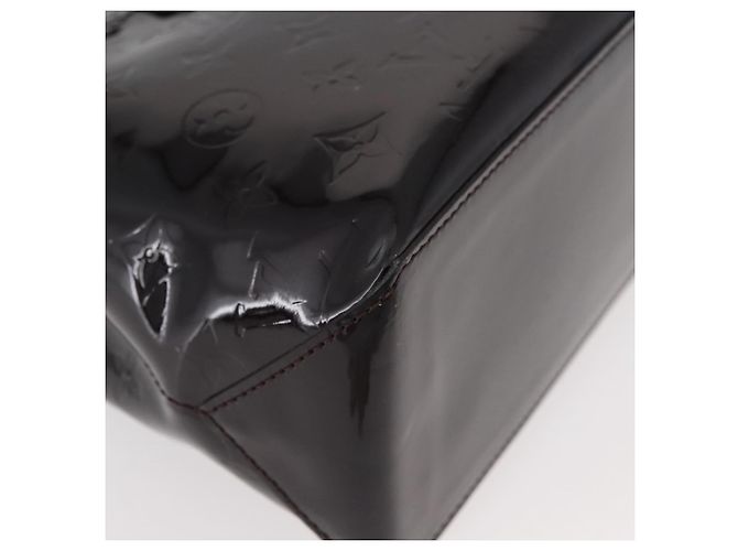 LOUIS VUITTON Borsa a Mano Monogram Vernis Wilshire PM Amarante M93641 Auth 176891A Bordò - vista 15