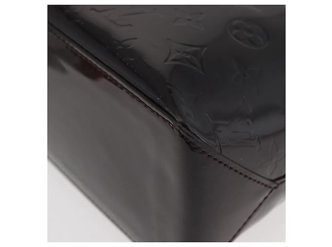 LOUIS VUITTON Borsa a Mano Monogram Vernis Wilshire PM Amarante M93641 Auth 176891A Bordò - vista 16