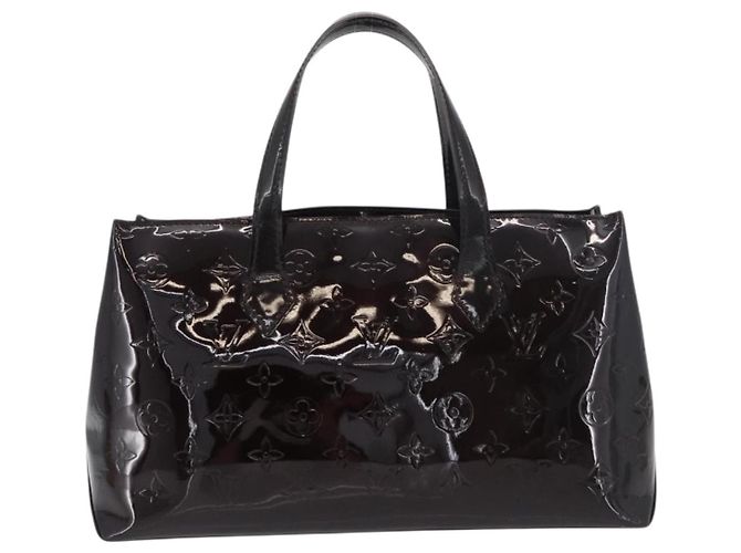 LOUIS VUITTON Borsa a Mano Monogram Vernis Wilshire PM Amarante M93641 Auth 176891A Bordò - vista 2