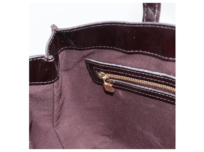 LOUIS VUITTON Borsa a Mano Monogram Vernis Wilshire PM Amarante M93641 Auth 176891A Bordò - vista 20