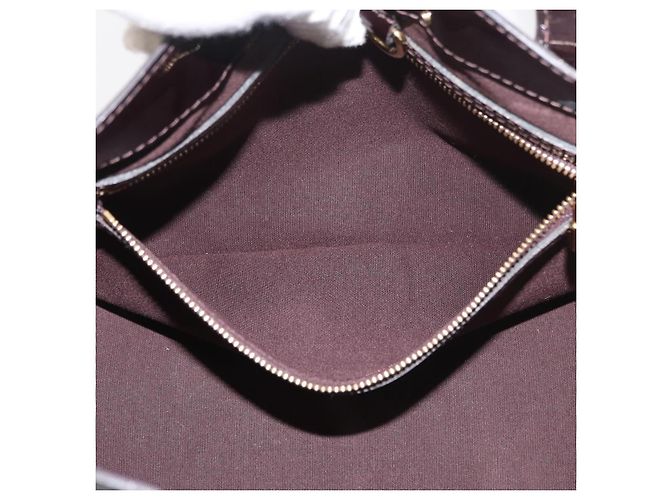 LOUIS VUITTON Borsa a Mano Monogram Vernis Wilshire PM Amarante M93641 Auth 176891A Bordò - vista 21