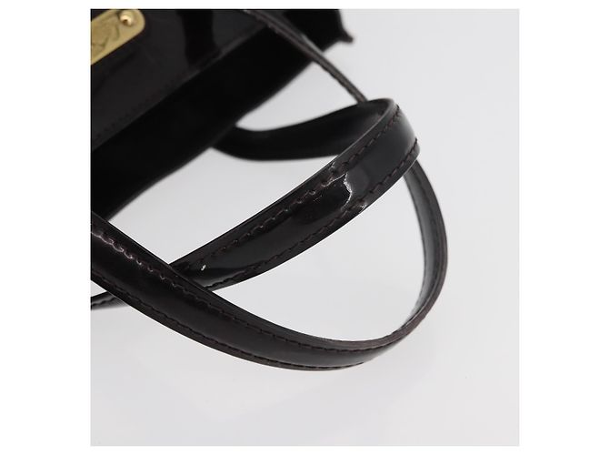 LOUIS VUITTON Borsa a Mano Monogram Vernis Wilshire PM Amarante M93641 Auth 176891A Bordò - vista 7