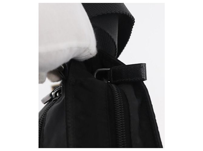 Borsa a Spalla PRADA Nylon Nero Argento Autentica ep14418A - vista 10
