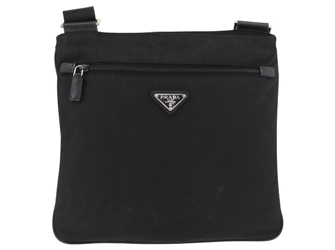 Borsa a Spalla PRADA Nylon Nero Argento Autentica ep14418A - vista 13