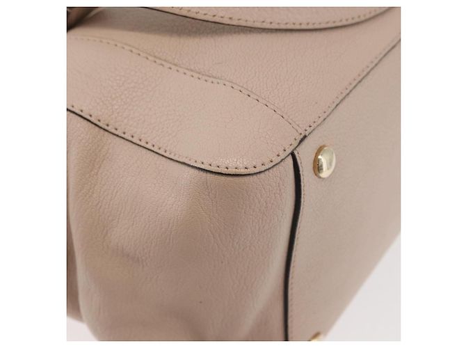 Chloé Borsa a mano Chloe in pelle 2 vie beige oro Auth BA12288A D'oro - vista 16