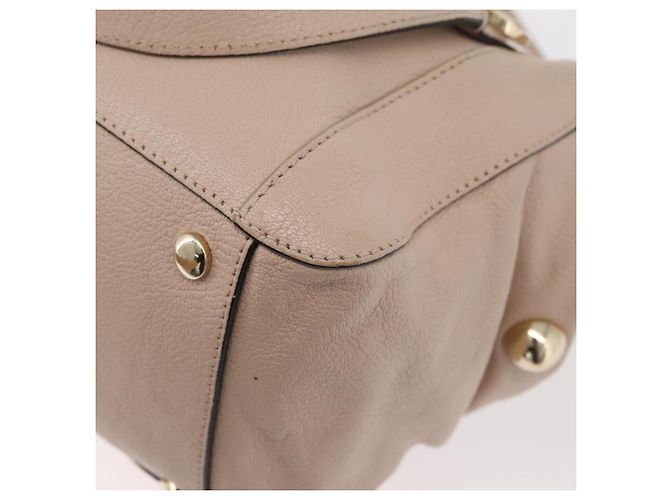 Chloé Borsa a mano Chloe in pelle 2 vie beige oro Auth BA12288A D'oro - vista 17
