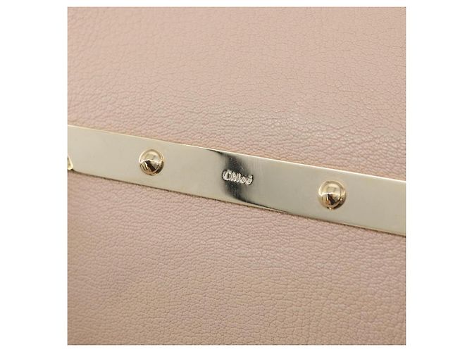 Chloé Borsa a mano Chloe in pelle 2 vie beige oro Auth BA12288A D'oro - vista 18