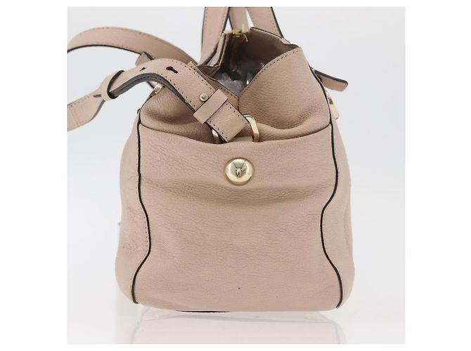 Chloé Borsa a mano Chloe in pelle 2 vie beige oro Auth BA12288A D'oro - vista 3