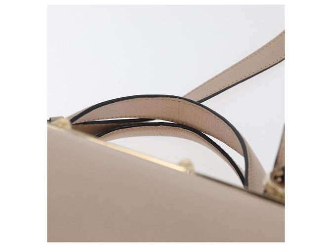 Chloé Borsa a mano Chloe in pelle 2 vie beige oro Auth BA12288A D'oro - vista 8