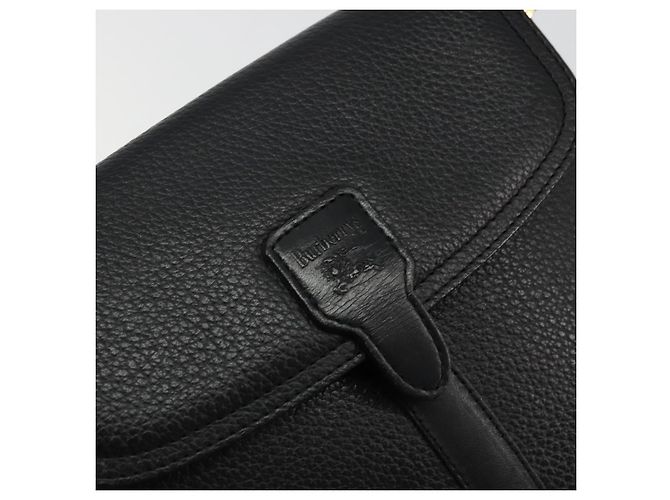 Borsa a Spalla Burberrys in Pelle Nera e Oro Auth 176661 Nero D'oro - vista 10