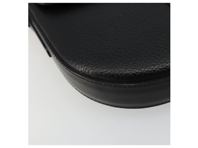 Borsa a Spalla Burberrys in Pelle Nera e Oro Auth 176661 Nero D'oro - vista 14