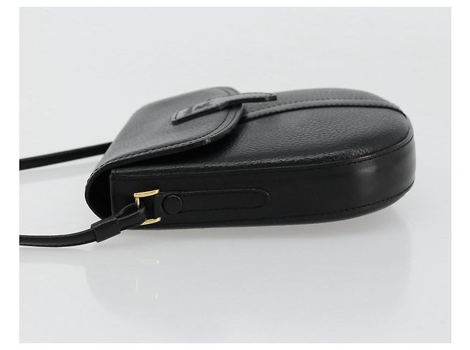 Borsa a Spalla Burberrys in Pelle Nera e Oro Auth 176661 Nero D'oro - vista 4