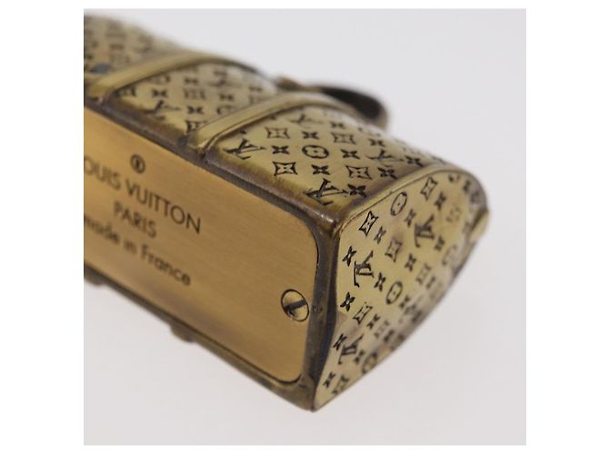 Keepall LOUIS VUITTON Poids de papier Motif métal Or LV Auth 176750A Doré - vue 10