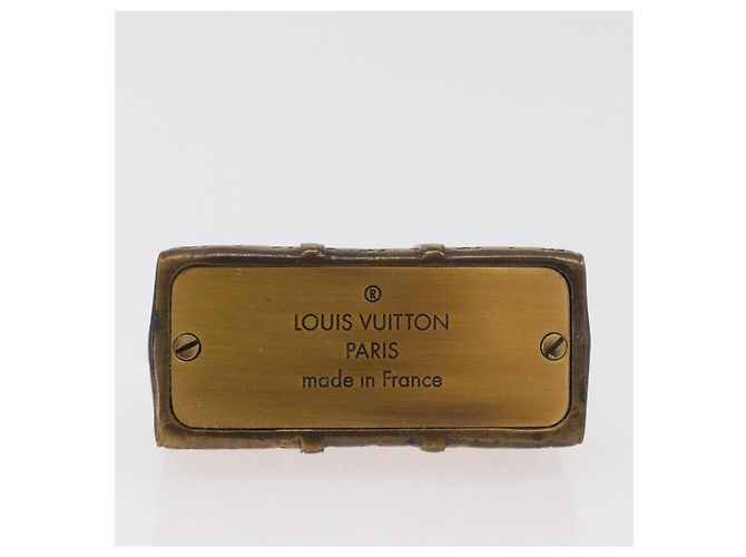 Keepall LOUIS VUITTON Poids de papier Motif métal Or LV Auth 176750A Doré - vue 5