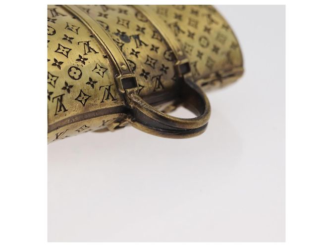 Keepall LOUIS VUITTON Poids de papier Motif métal Or LV Auth 176750A Doré - vue 7