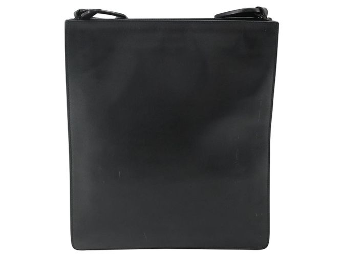 Borsa a Spalla in Pelle Nera GUCCI 001 2122 1821 Auth bs34707 Nero - vista 2