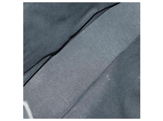 Hermès HERMES Borsa Fourre Tout MM in tela 3 pezzi Grigio Nero Beige Auth 175804 Marrone - vista 24