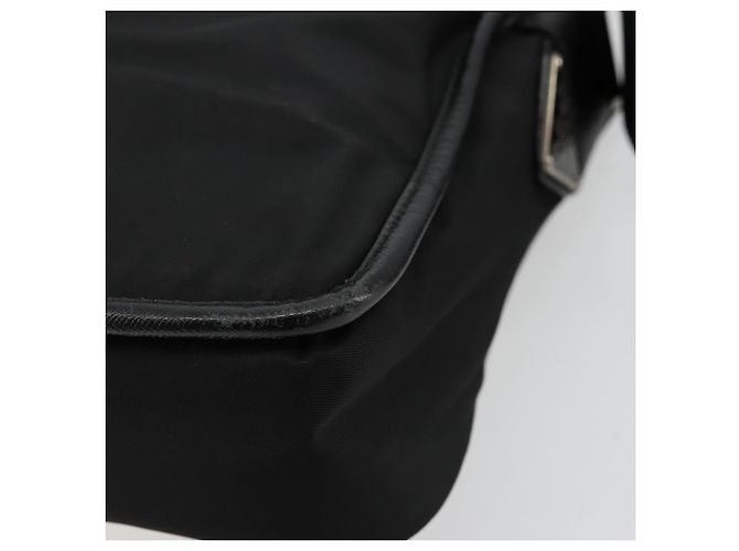Borsa a Spalla PRADA in Nylon Pelle Nera Argento Autentica ka4087 Nero - vista 15
