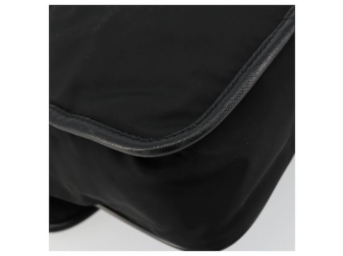 Borsa a Spalla PRADA in Nylon Pelle Nera Argento Autentica ka4087 Nero - vista 16