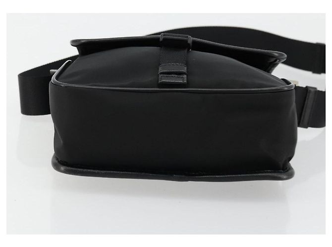 Borsa a Spalla PRADA in Nylon Pelle Nera Argento Autentica ka4087 Nero - vista 5