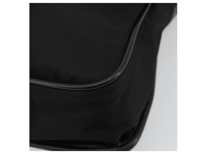 Borsa a Spalla PRADA in Nylon Pelle Nera Argento Autentica ka4087 Nero - vista 9