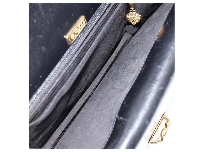 Gucci Borsa a Spalla in Pelle Nera e Oro Auth ep14164 Nero D'oro - vista 10
