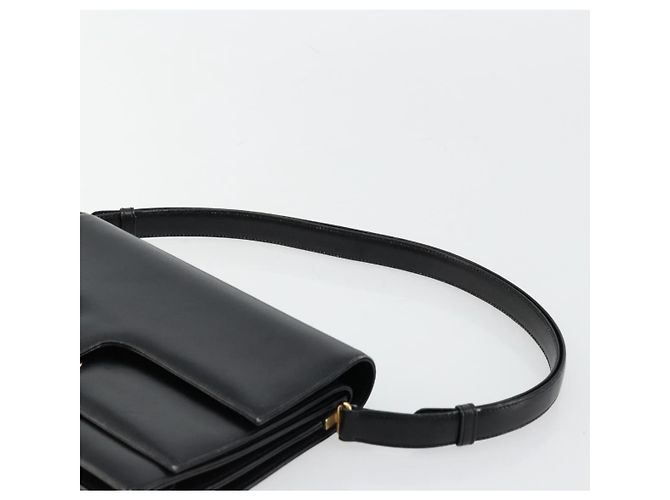 Gucci Borsa a Spalla in Pelle Nera e Oro Auth ep14164 Nero D'oro - vista 14