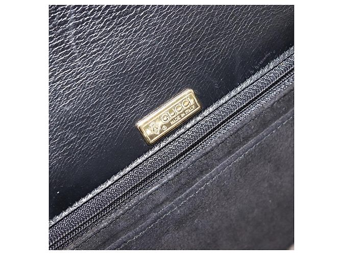 Gucci Borsa a Spalla in Pelle Nera e Oro Auth ep14164 Nero D'oro - vista 19